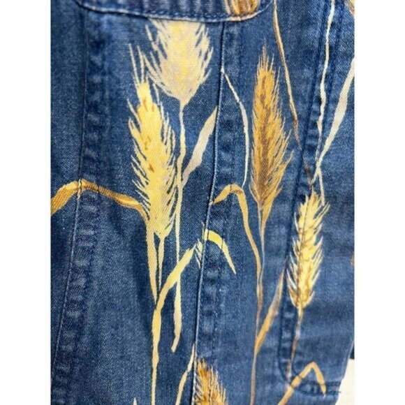 Liz Claiborne Denim Cropped‎ Button Down Shirt Size 4 - Picture 6 of 6